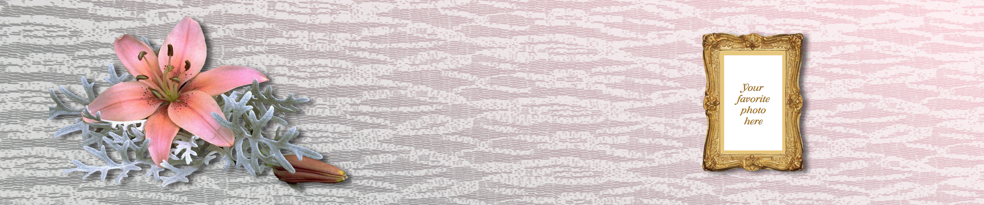 P FC 023 FR Pink Lily FULL COUCH PRINT